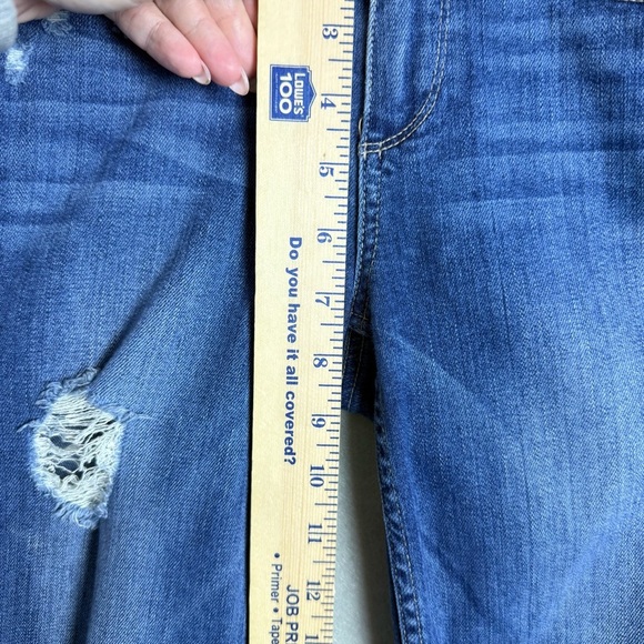 Paige Women’s Distressed Denim Low Rise Skinny Jeans size 25 - Picture 9 of 12